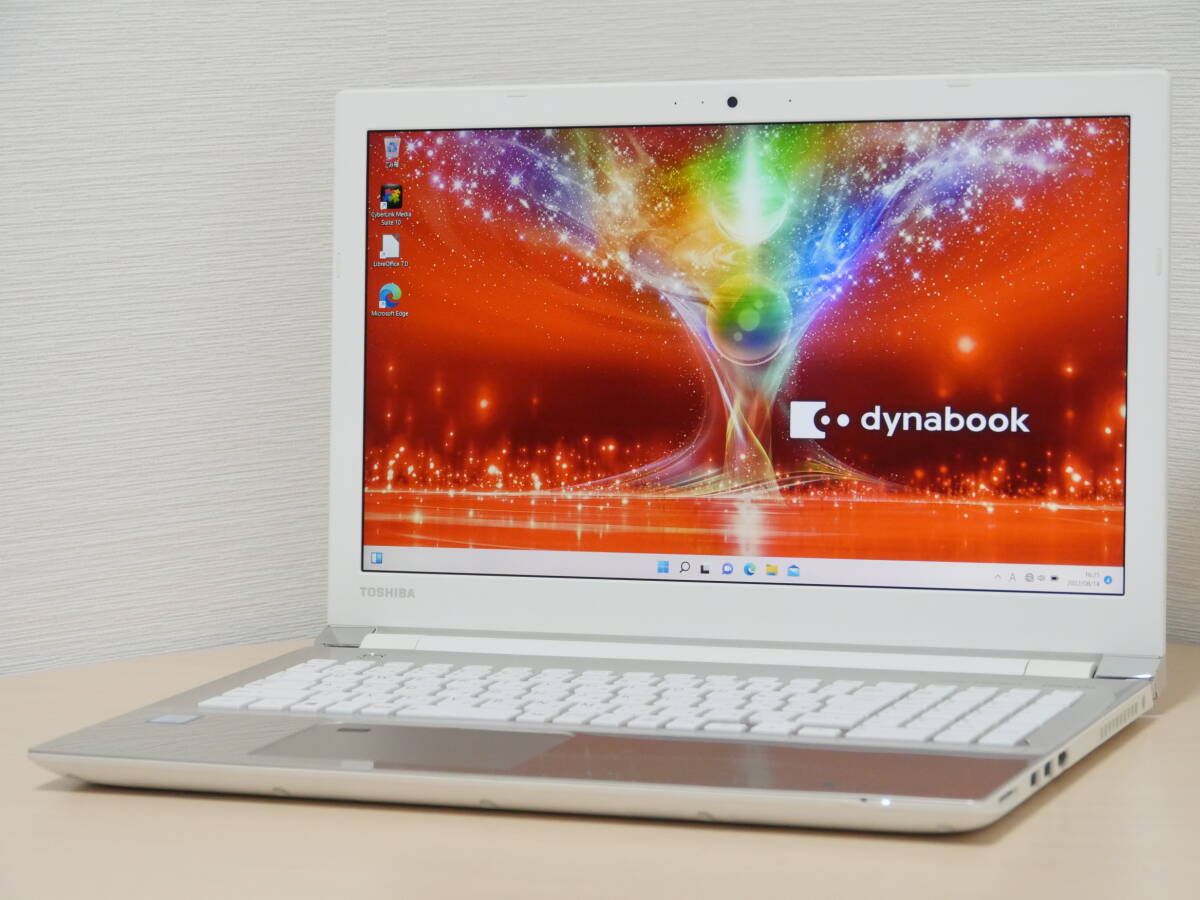 Windows11 FullHDディスプレイ搭載 T55/FG 第7世代Core i3-7130U メモリ8GB 新品SSD512GB Office
