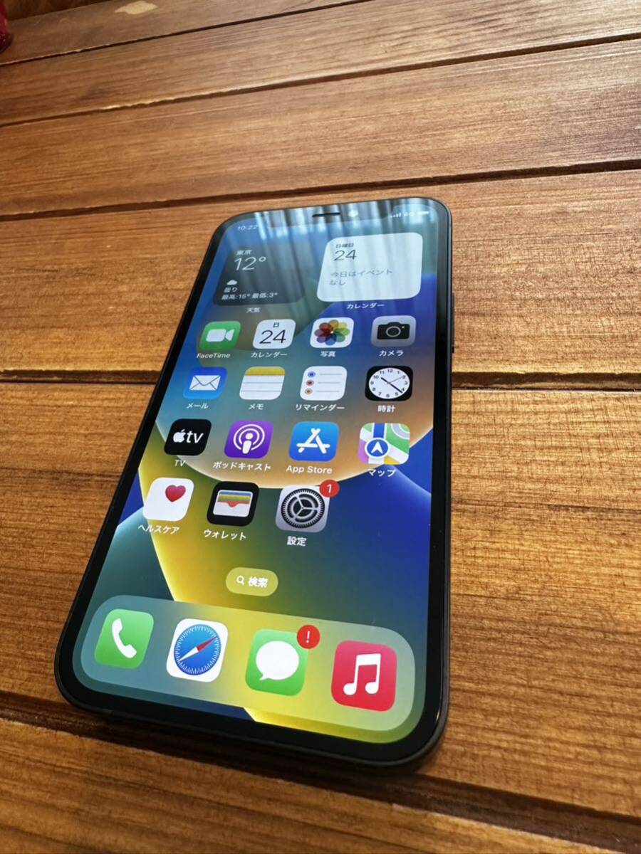 iPhone 12 mini 256GB ブラック MGDR3JA 中古美品です！の画像1