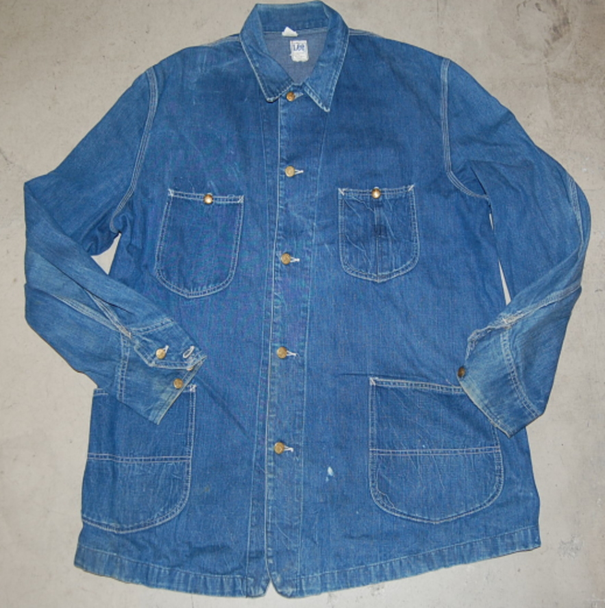  Vintage Lee 70\'s 91-J Denim coverall 52? UNION MADE USA