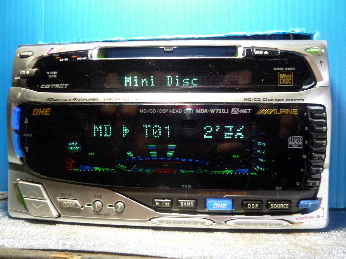  Alpine CD/MD deck.MDA-W750J, considerably former times commodity 
