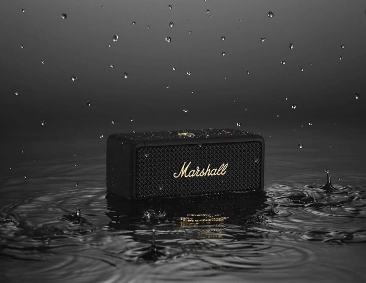 ★Marshall EMBERTON BLACK&BRASS Bluetooth スピーカー マーシャル エンバートン ブルートゥース 防水 IPX7 【新品未開封】★の画像6