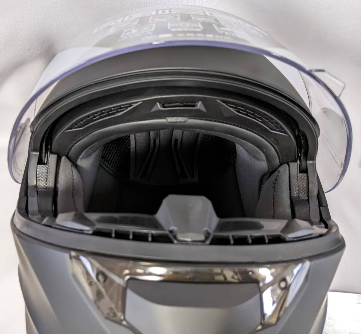 【1円出品】REIZEN モジュラーヘルメット マットブラック L(59～60cm未満）リード工業 フルフェイスの安全性_画像5