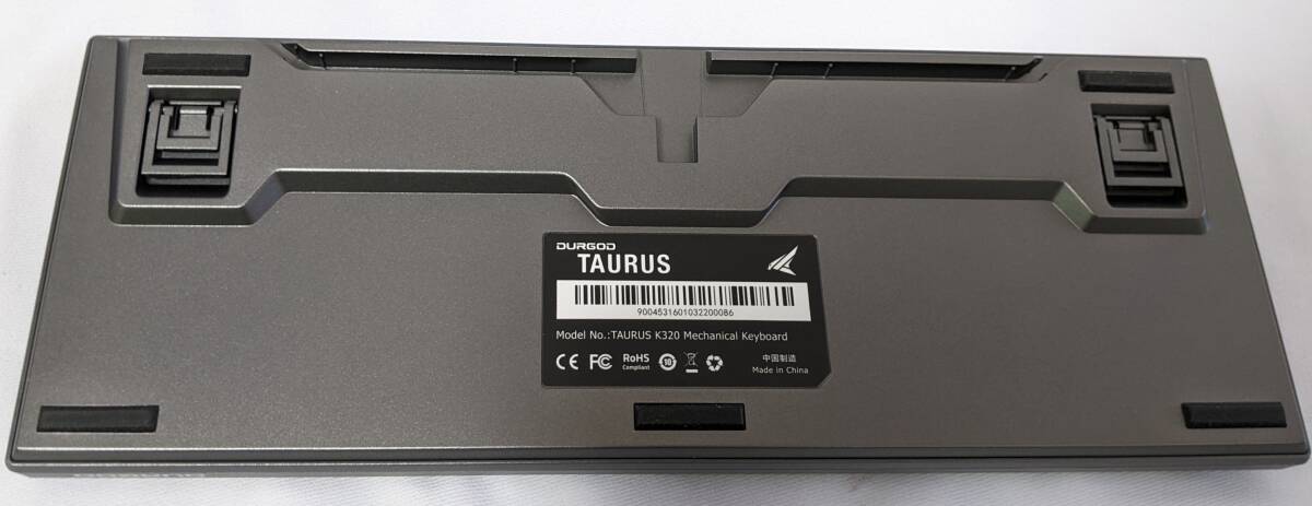 【1円出品】Durgod TAURUS K320 TKL メカニカルゲーミングキーボード スペースグレー の画像4