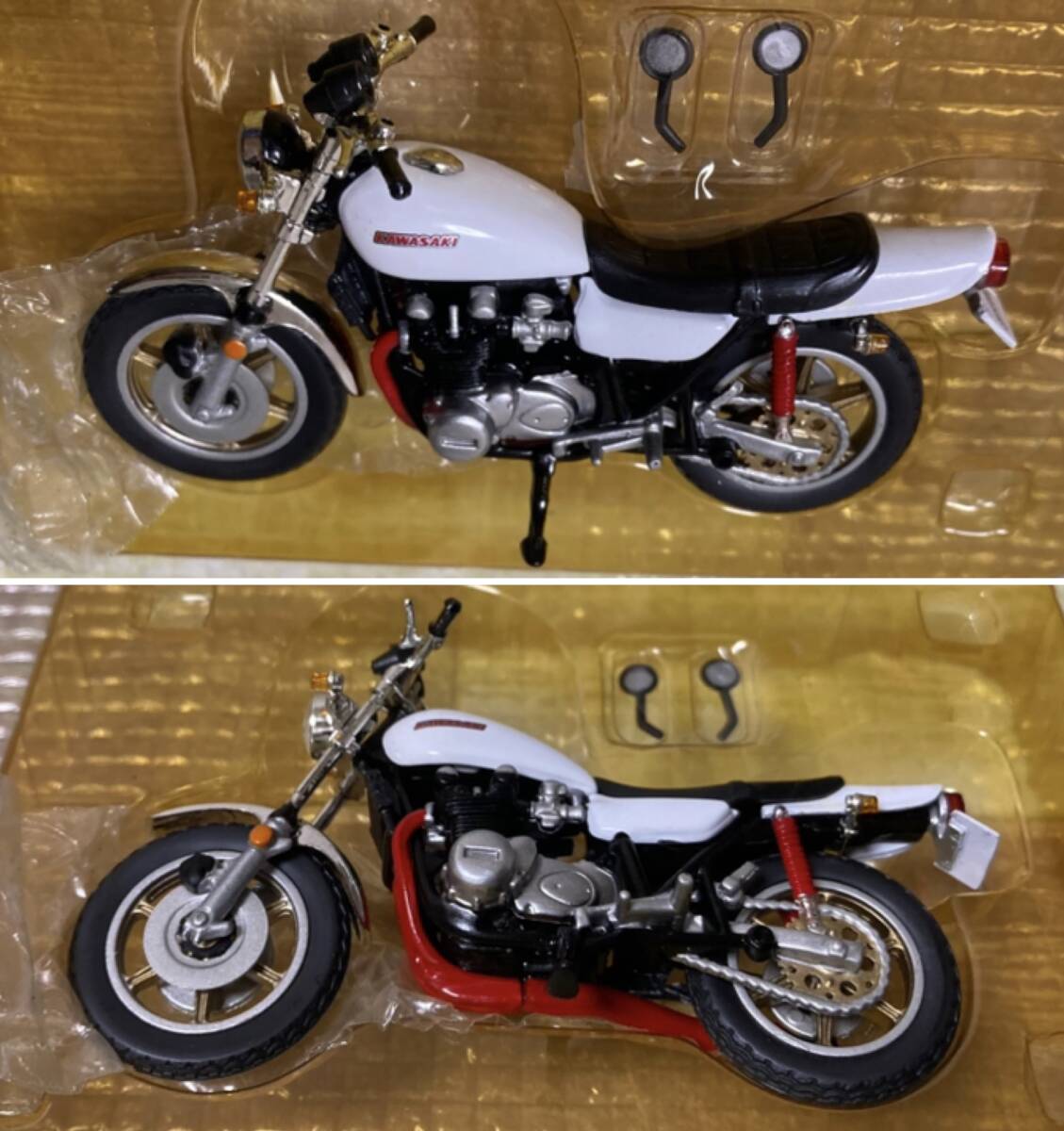 3B05★少年マガジン カスタムバイク 1/24★あいつとララバイ★菱木研二 カワサキ KAWASAKI 750RS Z2 ド初期仕様★アオシマ サンエス_画像4