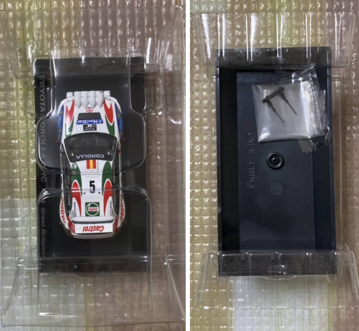 3C04★CM’s1/64★ラリーカーコレクション★トヨタ TOYOTA★SS.12★カローラWRC 1998 Great Britain #5シークレット★未使用未展示の画像3