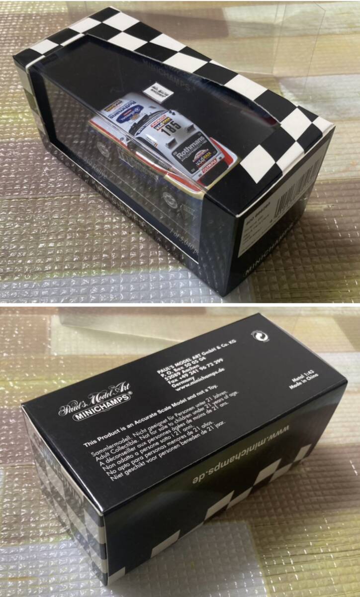 ミニチャンプス PMA★1/43★PORSCHE ポルシェ 959 パリ ダカール ラリー 1986 #185★ロスマンズ★ 400866285★未使用希少_画像2