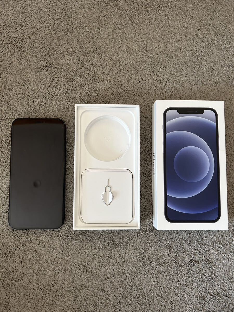 12070円 iPhone 12 64GB アイフォン 12 黒 ブラック 箱付き 本体 12070円 iPhone 12 64GB アイフォン 12 黒 ブラック 箱付き 本体