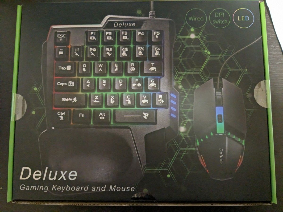 マウス キーボード Deluxe 片手キーボード ゲーミングキーボード