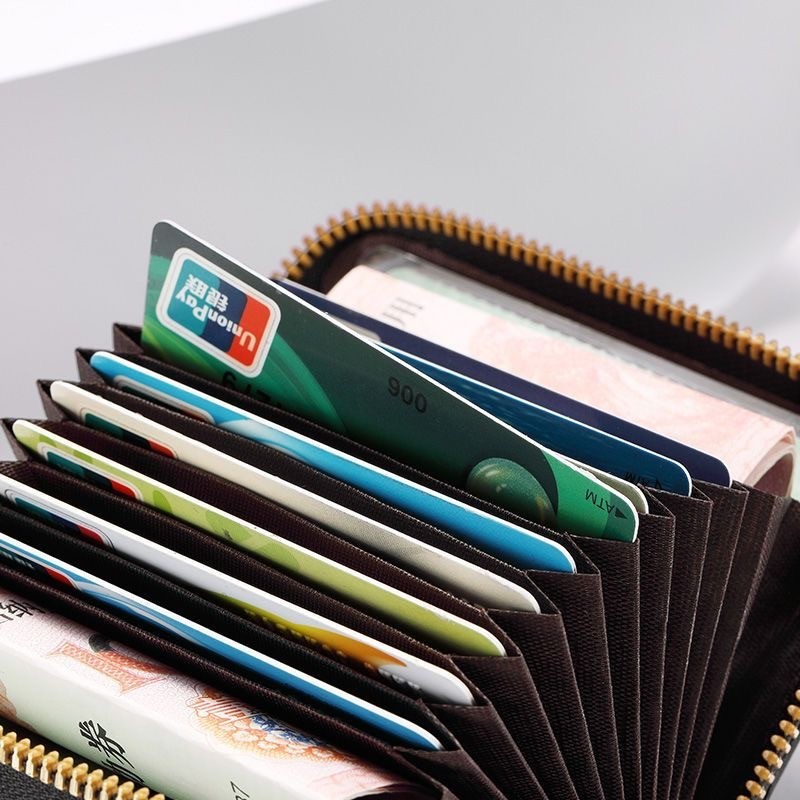 新品　カードケース レザー 大容量 ベア ブラック ミニ財布 じゃばら クレジットカード コインケース 名刺 ベローズ ベアブリック　黒_画像7