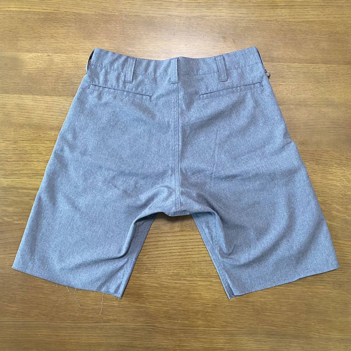 【サイズ1】uniform experiment TROPICAL CUT OFF SHORTS GRAY ユニフォーム エクスペリメント トロピカル カットオフ ショーツ グレー