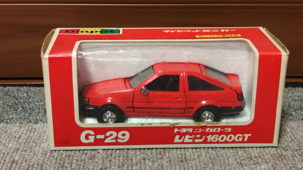 ヨネザワ ダイヤペット 日本製 トヨタ カローラ レビン 1600GT 赤