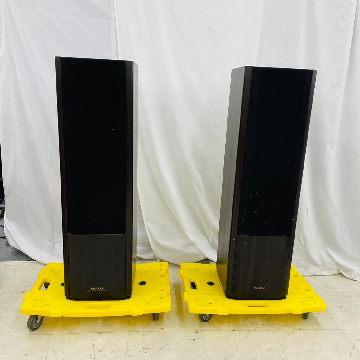 P1418*[ used ][2 mouth ]KENWOOD Kenwood LS-07 tallboy speaker pair 