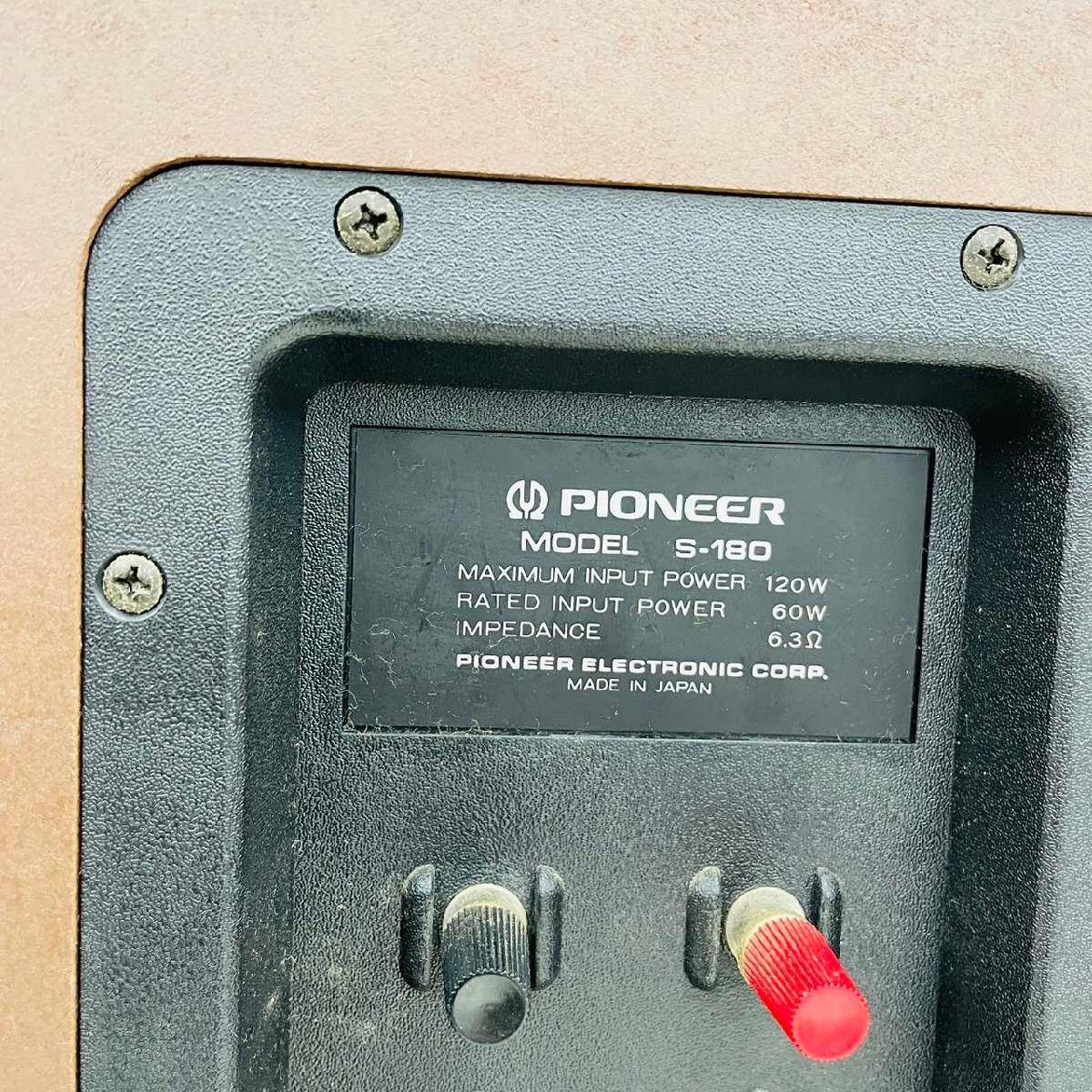 P1427☆【中古】【2個口】Pioneer パイオニア S-180 スピーカーペア_画像9