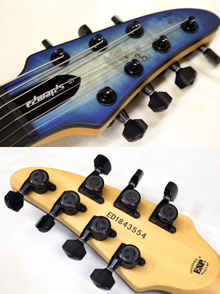 5％OFF】 新品特価 EDWARDS エドワーズ E-HR7-FX BM AQUA BURST 7弦