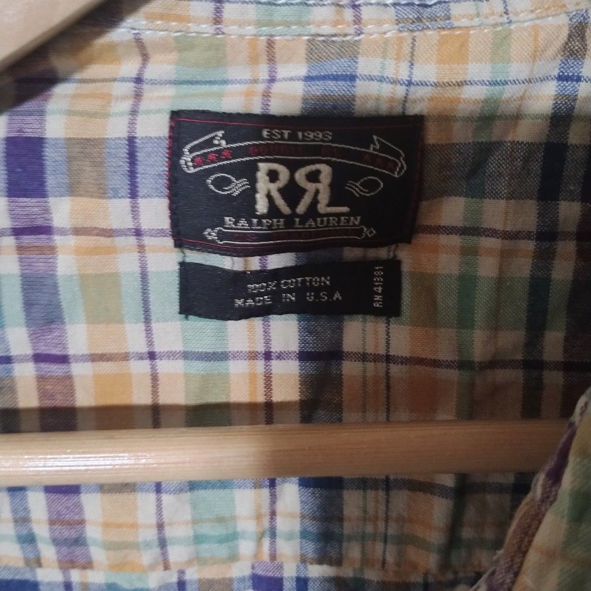 90年代 RRL シャツ　三ツ星