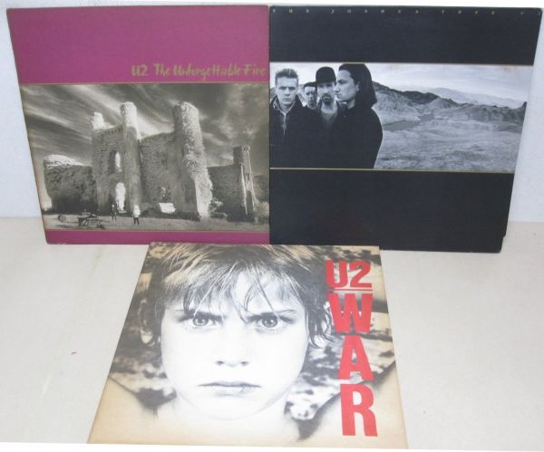 LP・U2・UK盤1枚+USA盤2枚・THE JOSHUA TREE、WARなど・A03-90_画像1