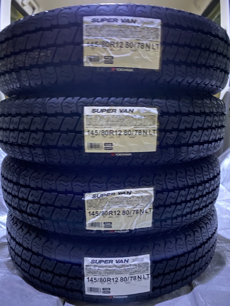 ヨコハマ スーパーバン 356　145/80R12 80/78N LT 4本セット 軽バン用②_画像1