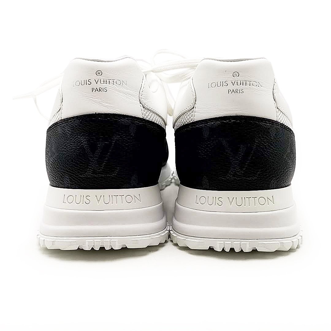 送料無料 美品 ルイヴィトン 靴 スニーカー ローカット MS0210 ランアウェイ ライン 8 27cm相当 白系 黒系 メンズの画像7