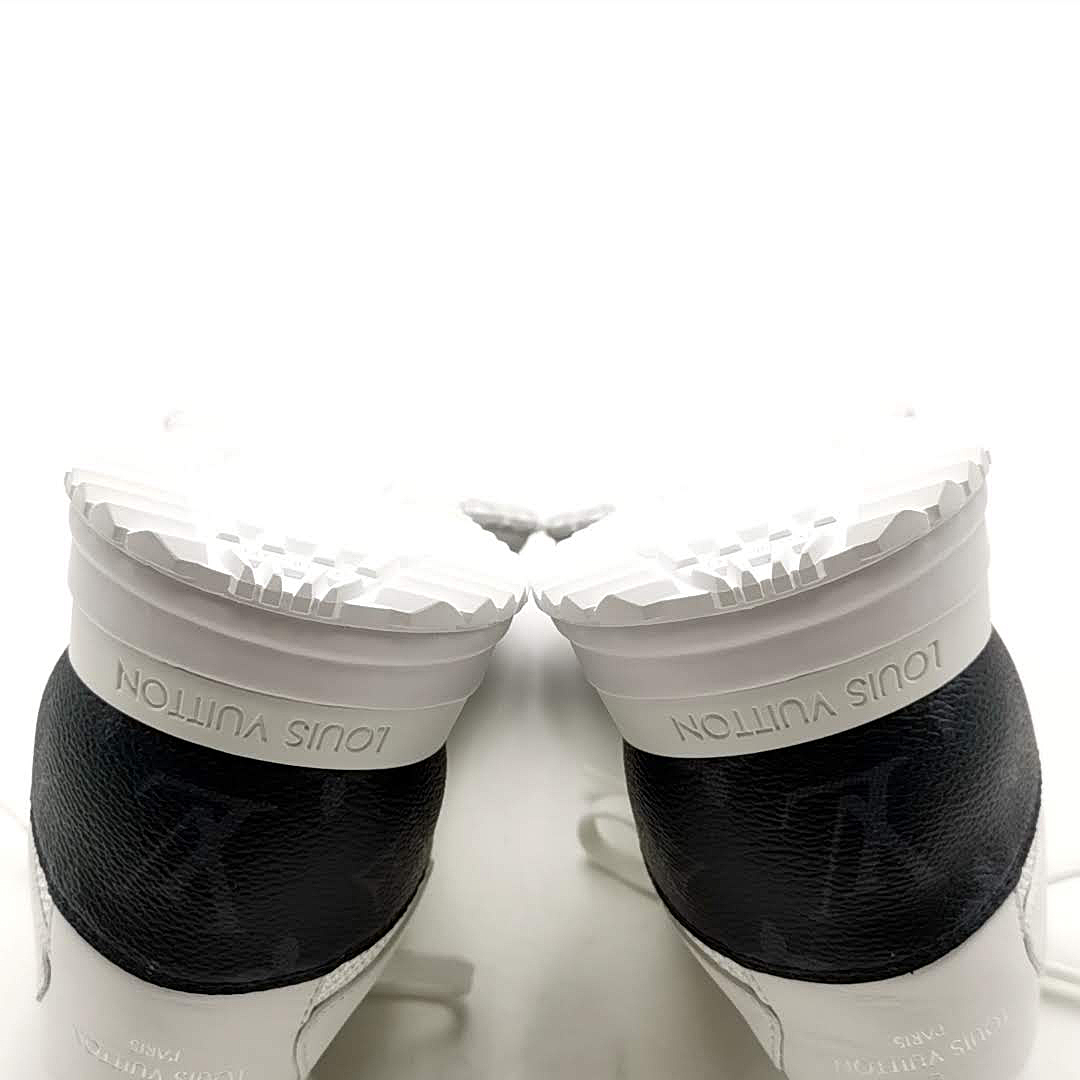 送料無料 美品 ルイヴィトン 靴 スニーカー ローカット MS0210 ランアウェイ ライン 8 27cm相当 白系 黒系 メンズの画像9