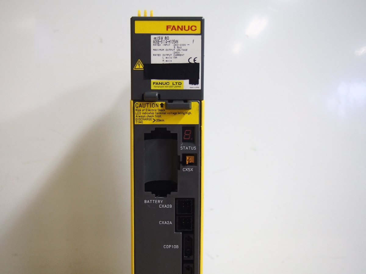 ☆【1T0312-54】 FANUC ファナック A06B-6114-H105#N F サーボアンプ ジャンク_画像2