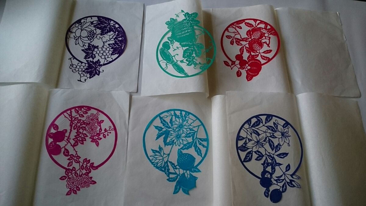 ヤフオク 切り絵 切り紙 美術品 古い物 6枚セット 中国70 ヤフオク 切り絵 切り紙 美術品 古い物 6枚セット 中国70