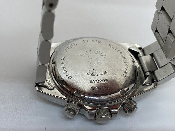 BULOVA　ブローバ　BVS206　メンズ　腕時計　　シルバー　不動　☆ｃ１１０_画像3