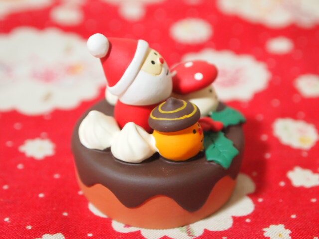 SALE 森のクリスマスケーキ DECOLE concombre ミニチュアの画像4