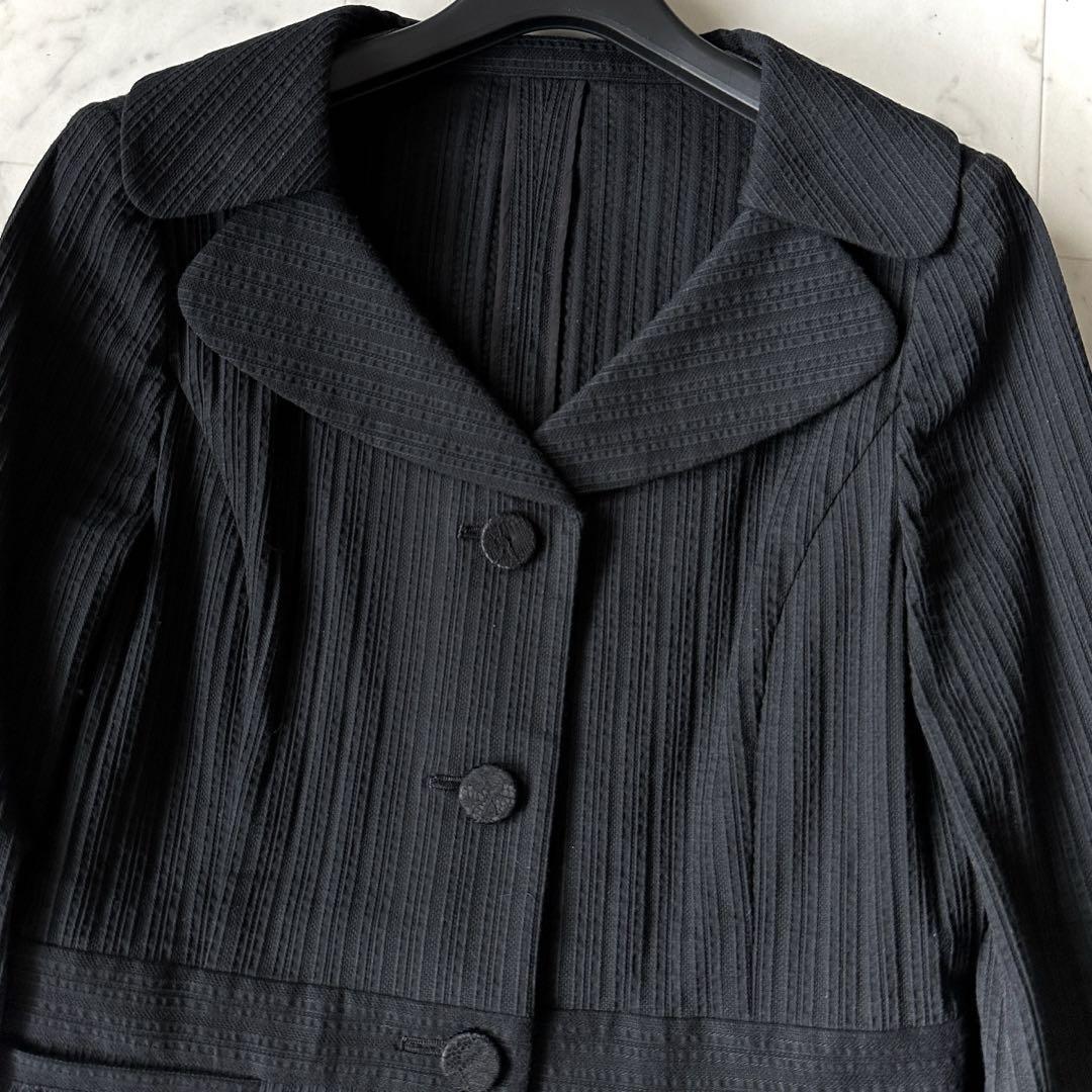 極美品 フランコフェラーロ スカート セットアップ 黒 サイズ3 ブラックの画像5