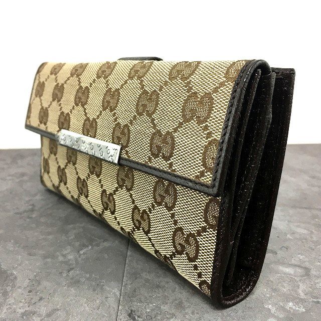 ☆送料無料☆ 未使用品 GUCCI 長財布 112715 Wホック財布 箱付き 306_画像4