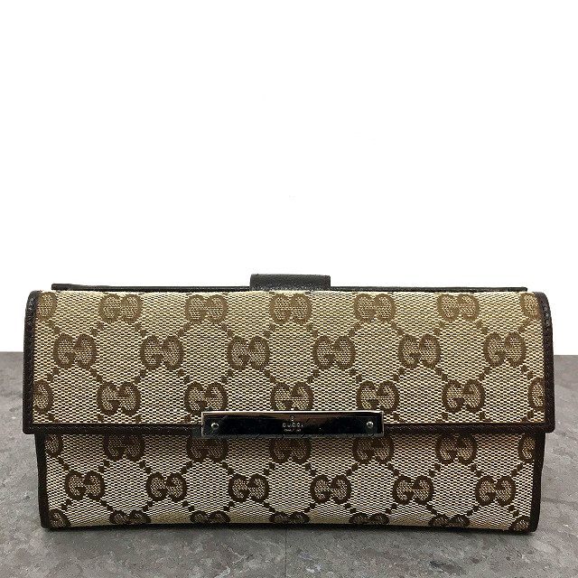 ☆送料無料☆ 未使用品 GUCCI 長財布 112715 Wホック財布 箱付き 306_画像2