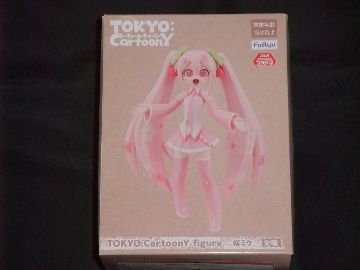 [ unopened goods ] Hatsune Miku TOKYO CartoonY figure Sakura Miku to-kyo- car toe knee figure 