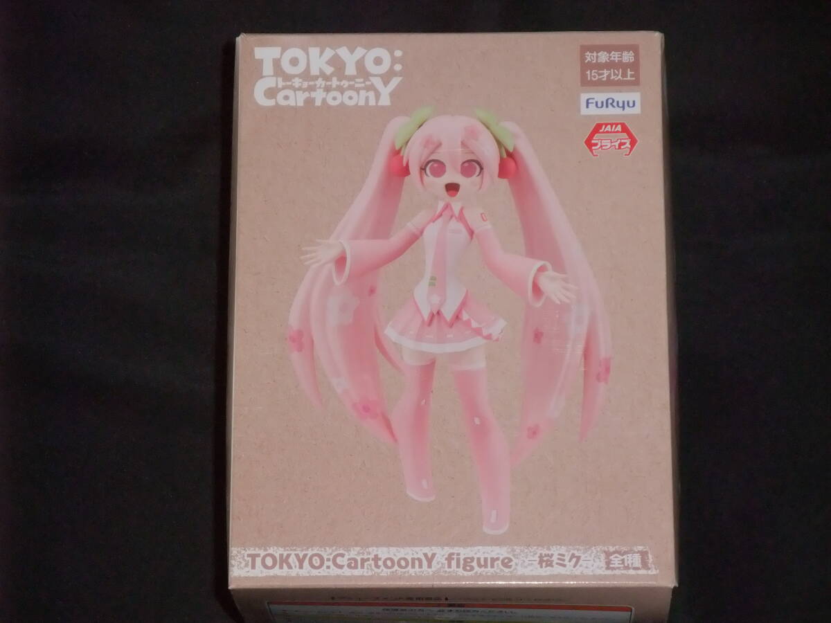 [ нераспечатанный товар ] Hatsune Miku TOKYO CartoonY figure Sakura Miku to-kyo- машина палец на ноге колено фигурка 