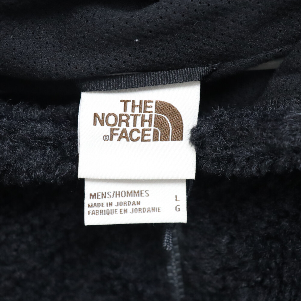 THE NORTH FACE ザノースフェイス Ridge Fleece FZ Hooded ボアジップアップジャケット フーディ ブラック NF0A5A7Z_画像3