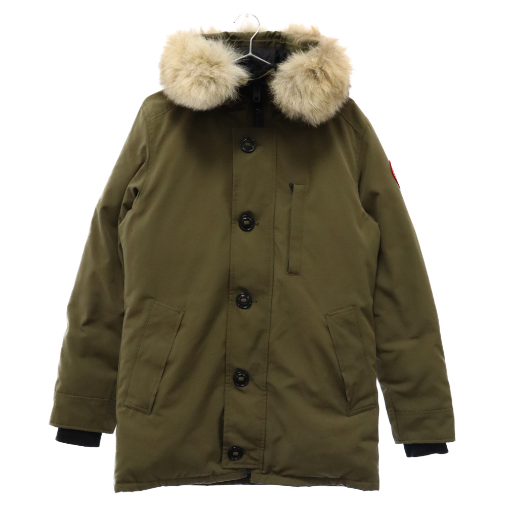 CANADA GOOSE カナダグース JASPER PARKA ジャスパーパーカ ファー付き ナイロンダウンジャケット カーキ 3438JM_画像1