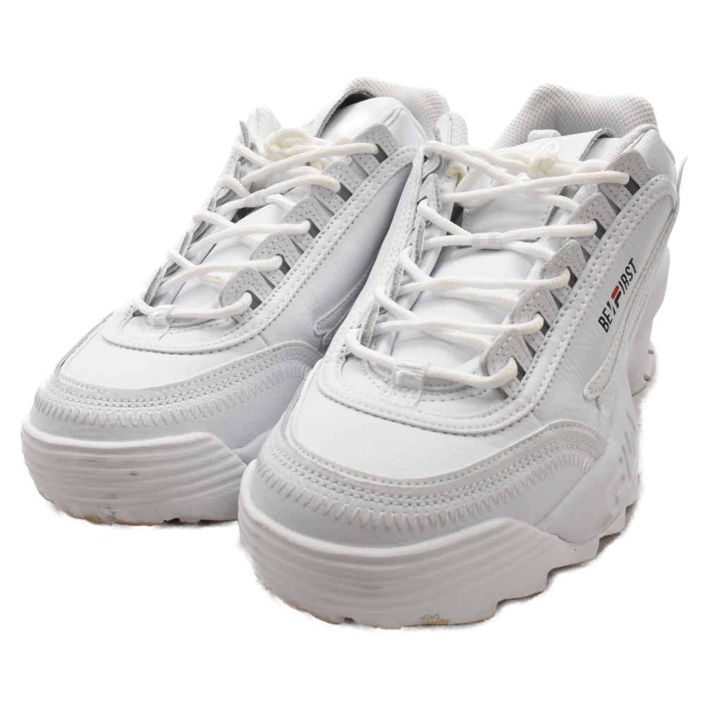 FILA フィラ×BE:FIRST ビーファスト Disruptor II EXP ディスラプター ローカットスニーカー ホワイト WSS23023-125 US9.5/27.5cm_画像3