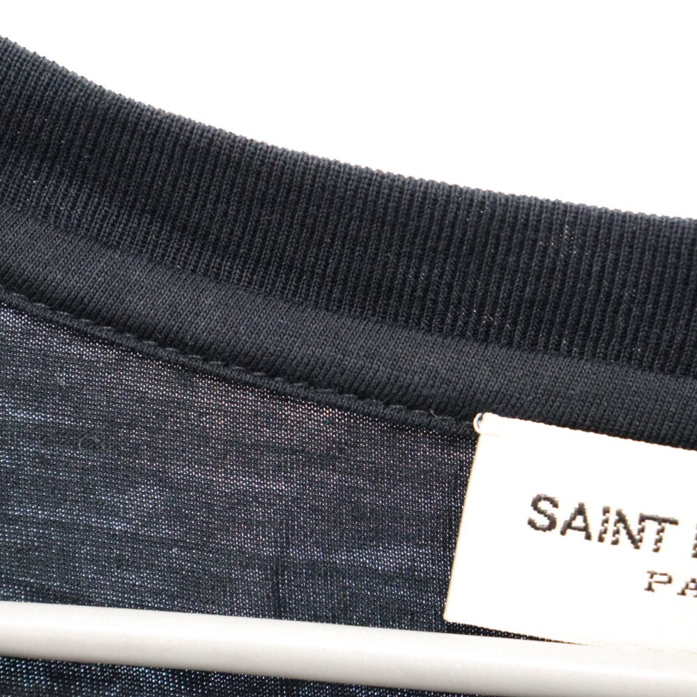 SAINT LAURENT PARIS サンローランパリ 13AW 331009 グラフィック 半袖クルーネックTシャツ ブラック_画像3