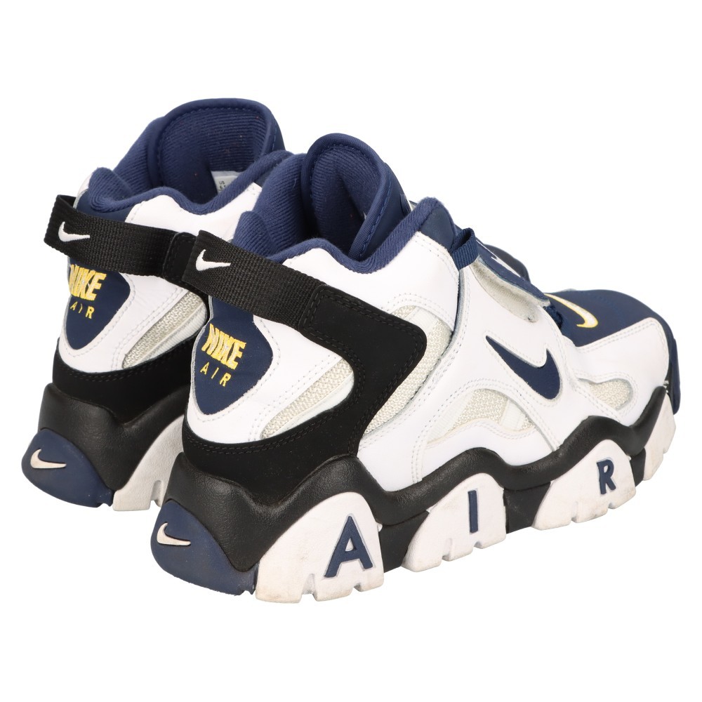 NIKE ナイキ AIR BARRAGE MID エアバラージ ミッド ハイカットスニーカー シューズ US6.5 /24.5cm AT7847-101 ホワイト/ネイビー_画像4