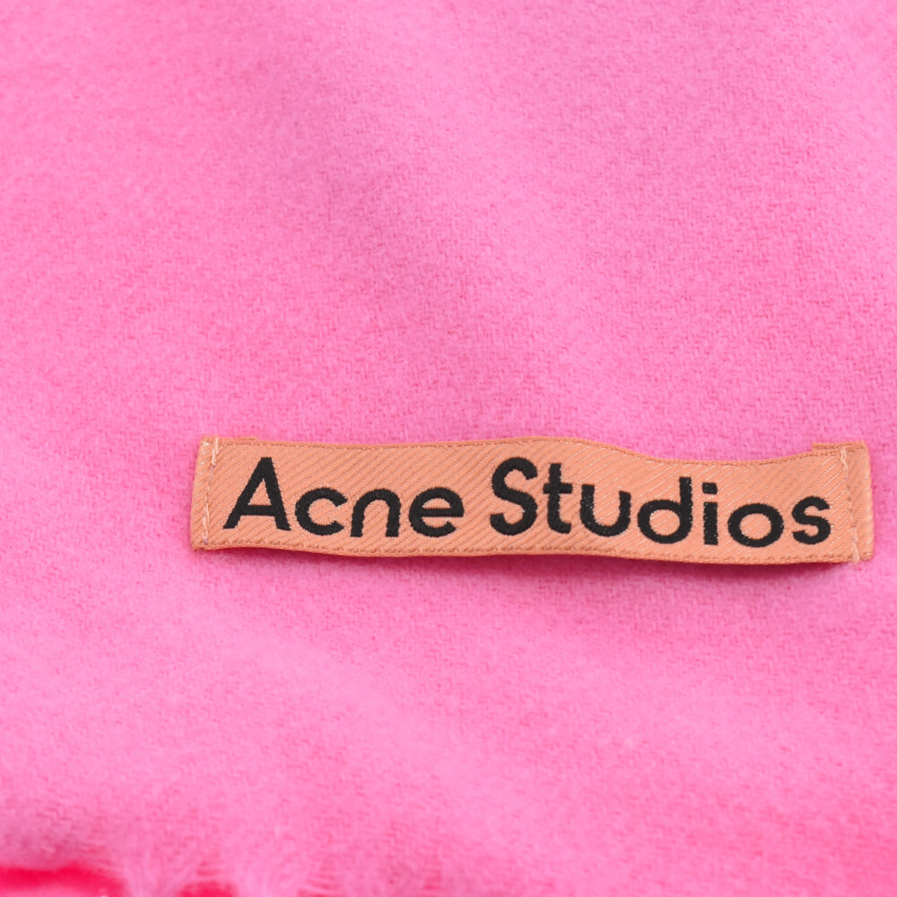 Acne Studios アクネ スティディオス フリンジウールマフラー ストール ピンク CA0210_画像2