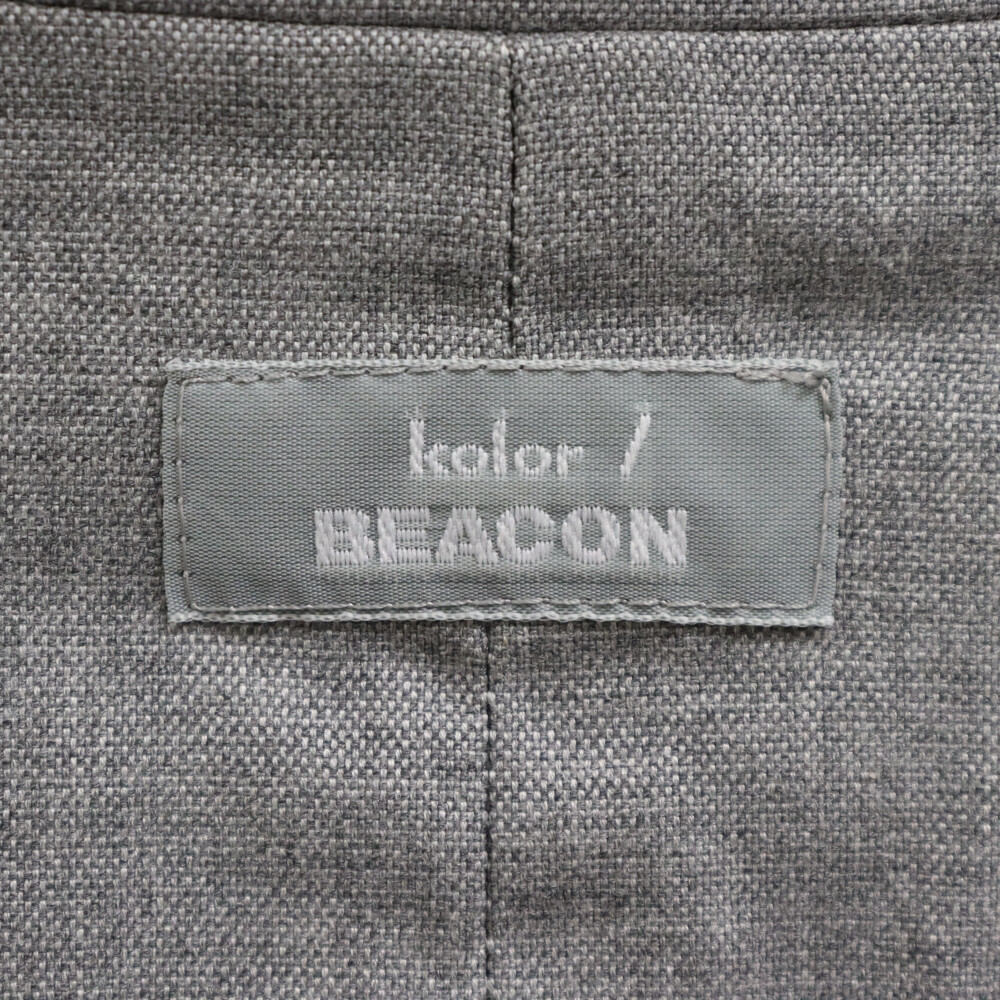 kolor BEACON カラービーコン メッシュリバーシブル 3B テーラードジャケット グレー 14SBM-J01101_画像3