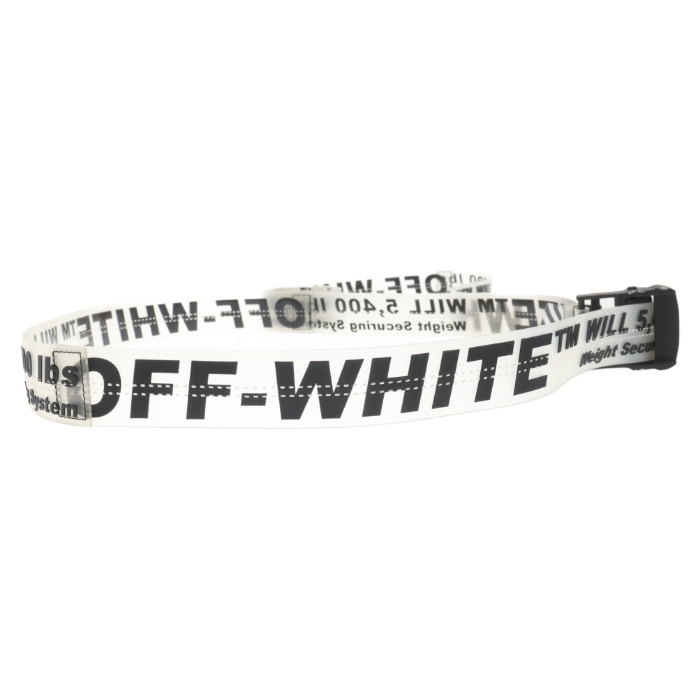 OFF-WHITE オフホワイト INDUSTRIAL RUBBER BELT インダストリアルラバーベルト スケルトン グレーの画像3