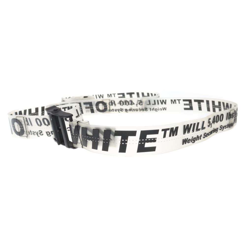 OFF-WHITE オフホワイト INDUSTRIAL RUBBER BELT インダストリアルラバーベルト スケルトン グレーの画像1