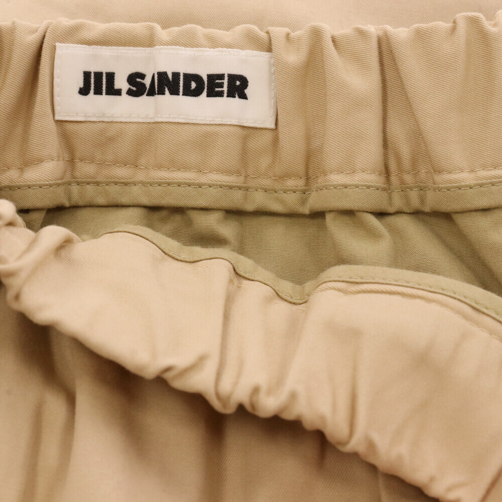 JIL SANDER ジルサンダー 21SS テーパード コットン イージー パンツ JSMS311818 ベージュ_画像8