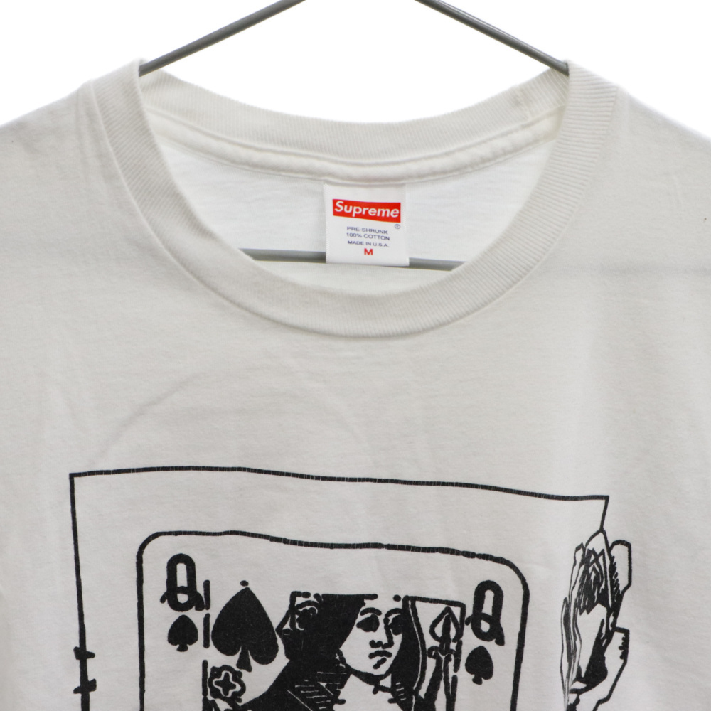 SUPREME シュプリーム 19AW QUEEN TEE クイーン Tシャツ ホワイト_画像5