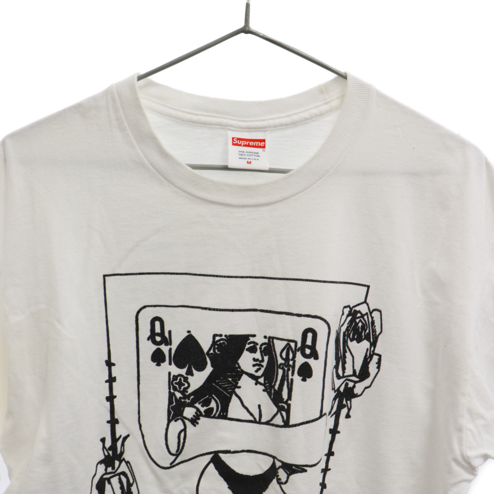 SUPREME シュプリーム 19AW QUEEN TEE クイーン Tシャツ ホワイト_画像3