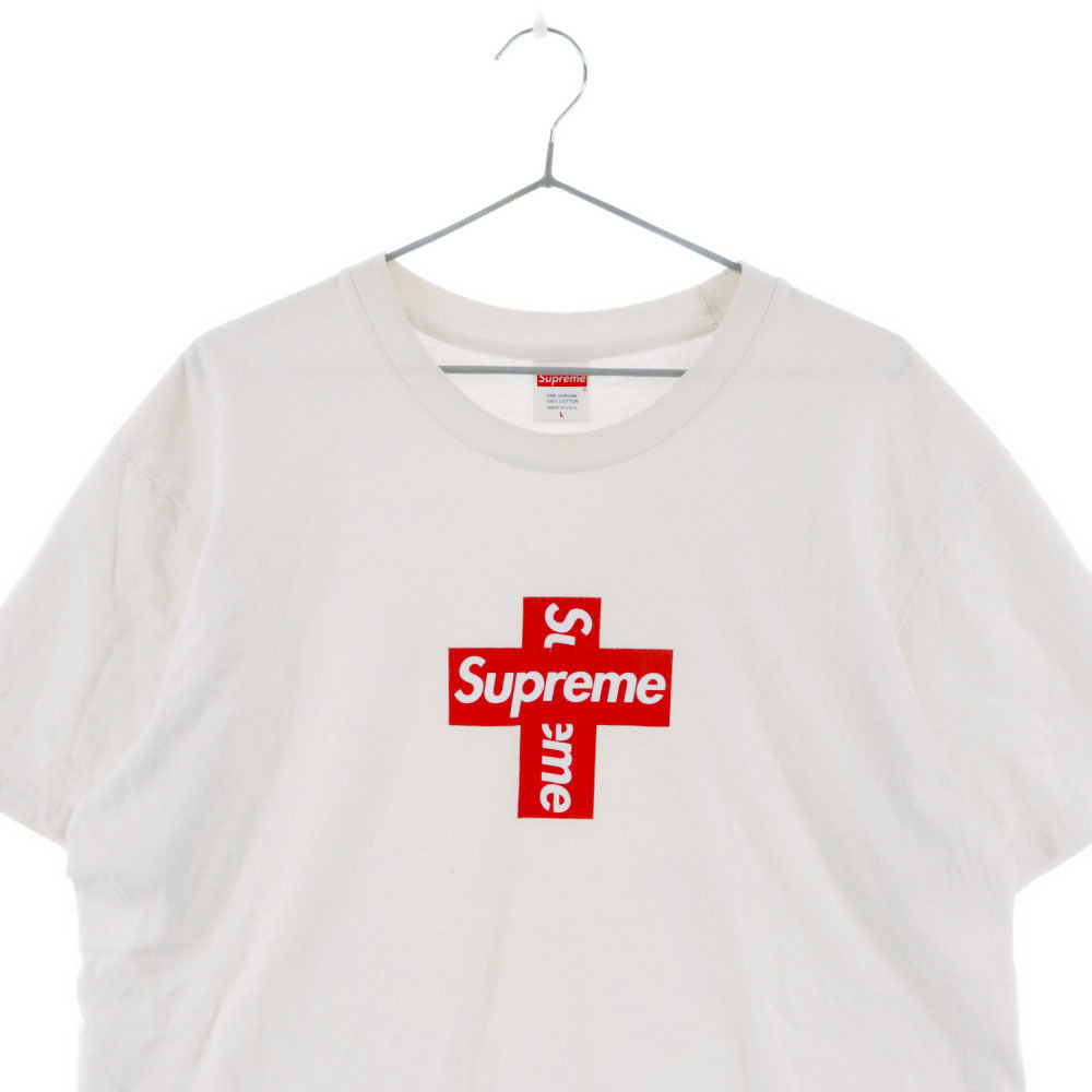 SUPREME シュプリーム 20AW Cross Box Tee クロスボックスロゴ プリント半袖Tシャツ カットソー ホワイト_画像3