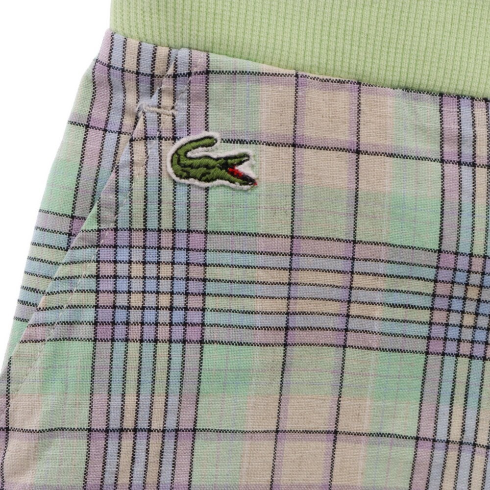 LACOSTE ラコステ 70S VINTAGE ヴィンテージ フランス製 チェック 柄 ハーフパンツ マルチカラー_画像4