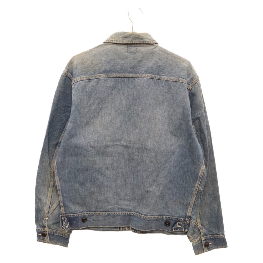 LEE リー 50S VINTAGE 91-B JELT DENIM ヴィンテージ 棒TALON ジップアップ デニムカバーオールジャケット インディゴ_画像2