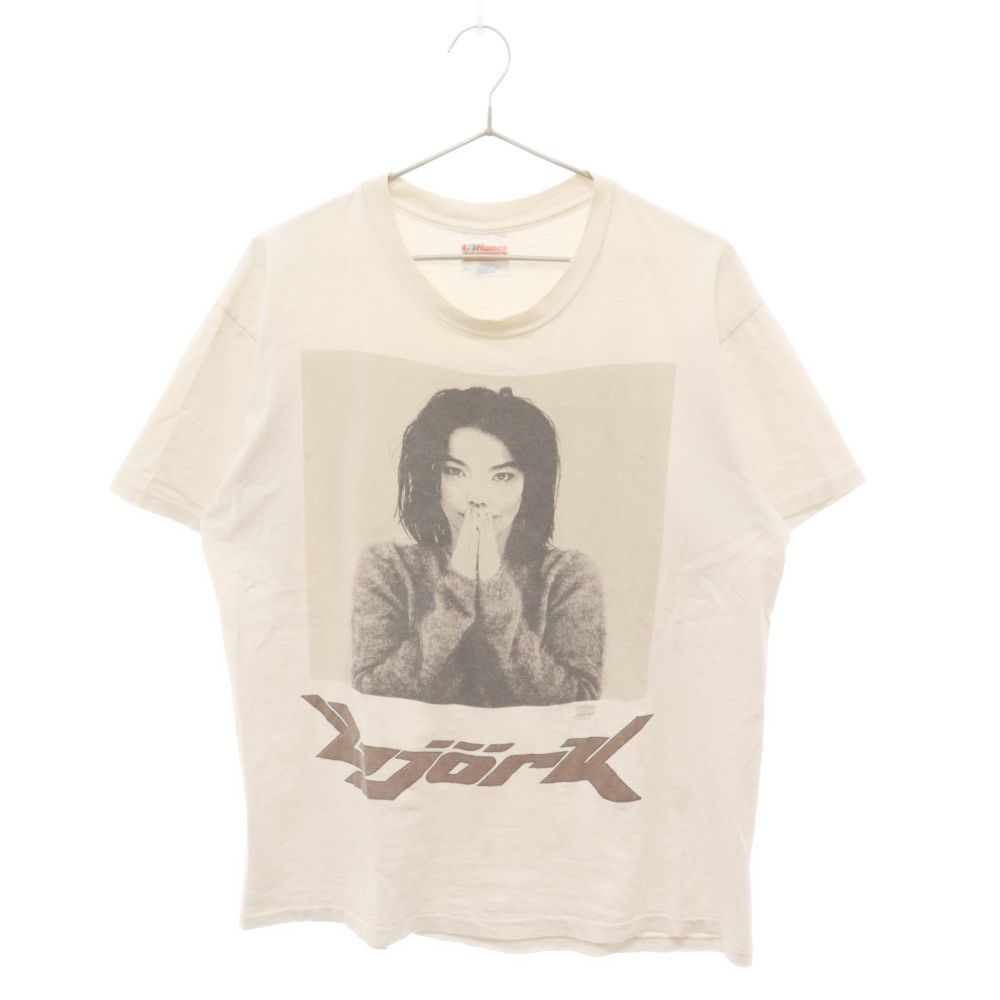 VINTAGE ヴィンテージ 1993's Bjork music tee “Debut” ビョーク 半袖プリントTシャツ ホワイト