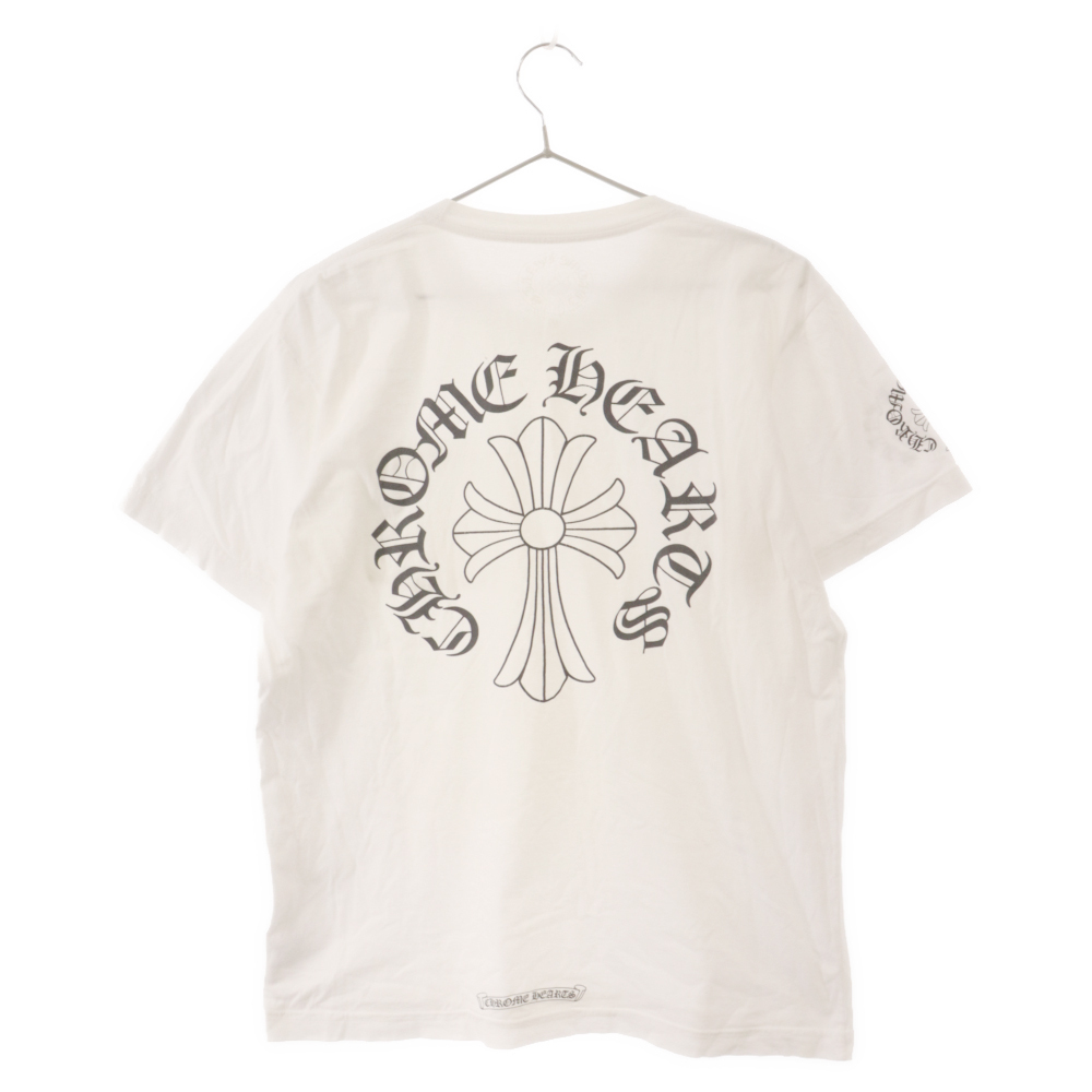 CHROME HEARTS クロムハーツ CHプラス プリント 半袖カットソー プリント半袖Tシャツ ホワイト_画像1