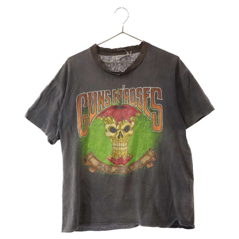 VINTAGE ヴィンテージ 90S VINTAGE ヴィンテージ GUNS N' ROSES BAD APPLES Tee 半袖カットソー プリントTシャツ 半袖Tシャツ ブラック